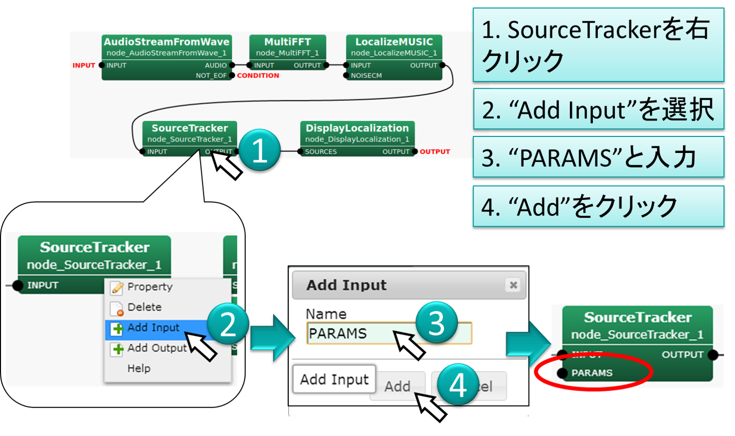 SourceTrackerに入力端子を増やす